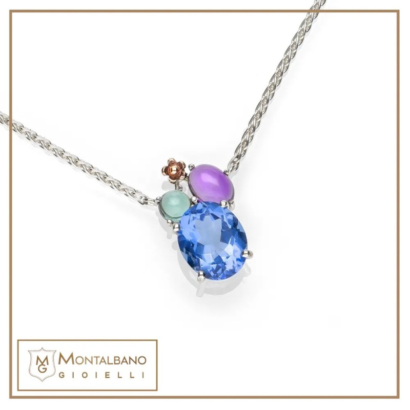 Collana Positano pietra ovale